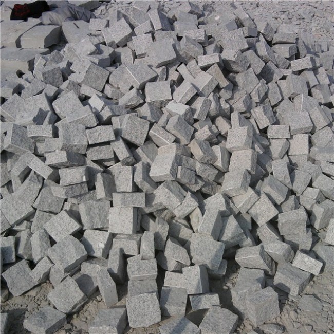 6 side split granite cobblestone